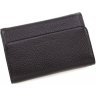 Класичний жіночий гаманець з фактурної шкіри чорного кольору Tony Bellucci (10840) - 3