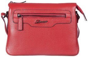 Женская кожаная сумка через плечо в красном цвете Desisan 79915