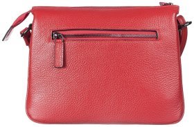 Женская кожаная сумка через плечо в красном цвете Desisan 79915