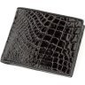 Чорне чоловіче портмоне з натуральної шкіри крокодила CROCODILE LEATHER (024-18528) - 1