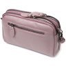 Темно-розовая женская сумка-кроссбоди из натуральной кожи на два отделения Vintage 2422279 - 2