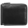 Чорний гаманець із натуральної шкіри високої якості на блискавці Visconti Camden 70716 - 1