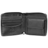 Чорний гаманець із натуральної шкіри високої якості на блискавці Visconti Camden 70716 - 4