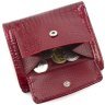 Лакований жіночий гаманець червоного кольору із натуральної шкіри з тисненням ST Leather 70816 - 4