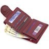Лакований жіночий гаманець червоного кольору із натуральної шкіри з тисненням ST Leather 70816 - 5