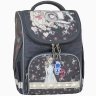 Рюкзак для девочки школьный серого цвета с принтом рисовочной девушки Bagland 111116 modnotak фото - 1