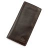 Темно-коричневый кожаный купюрник ручной работы Grande Pelle (13086) - 1