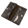 Темно-коричневый кожаный купюрник ручной работы Grande Pelle (13086) - 4