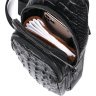 Современная кожаная мужская сумка-рюкзак с фактурой под крокодила Vintage (20674) - 4