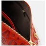 Эксклюзивная женская кожаная сумка красного цвета с лямкой на плечо Keizer 71516 - 5