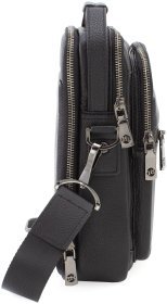Просторная мужская кожаная сумка-барсетка под планшет и личные вещи H.T Leather (10239)
