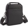 Просторная мужская кожаная сумка-барсетка под планшет и личные вещи H.T Leather (10239) - 3