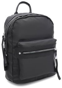 Місткий жіночий рюкзак із чорного текстилю на змійці Monsen 71816