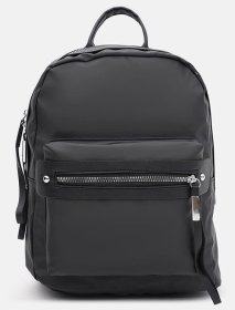 Вместительный женский рюкзак из черного текстиля на змейке Monsen 71816