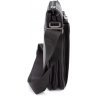 Черная мужская наплечная сумка из натуральной кожи высокого качества H.T Leather (10327) - 2