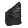 Мужская сумка-слинг через плечо из натуральной черной кожи TARWA (19634) - 3