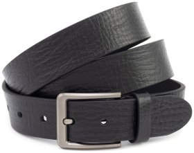 Классический ремень мужской кожаный батал увеличенной длины до 140 см Gherardini 40831 (итальянская кожа)