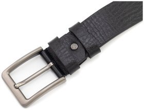 Классический ремень мужской кожаный батал увеличенной длины до 140 см Gherardini 40831 (итальянская кожа)