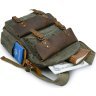 Туристический рюкзак из текстиля болотного цвета Vintage (20107) - 7