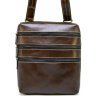 Мужская коричневая сумка на плечо из кожи алькор TARWA (19867) - 2