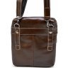 Мужская коричневая сумка на плечо из кожи алькор TARWA (19867) - 4