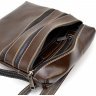 Мужская коричневая сумка на плечо из кожи алькор TARWA (19867) - 8