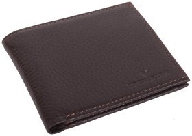 Мужское коричневое портмоне из кожи флотар Vip Collection 102616
