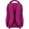 Великий шкільний текстильний рюкзак для дівчаток малинового кольору Bagland (52716) - 3