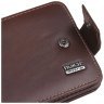 Класичне чоловіче портмоне з натуральної шкіри коричневого кольору на кнопці Horse Imperial 73116 - 4