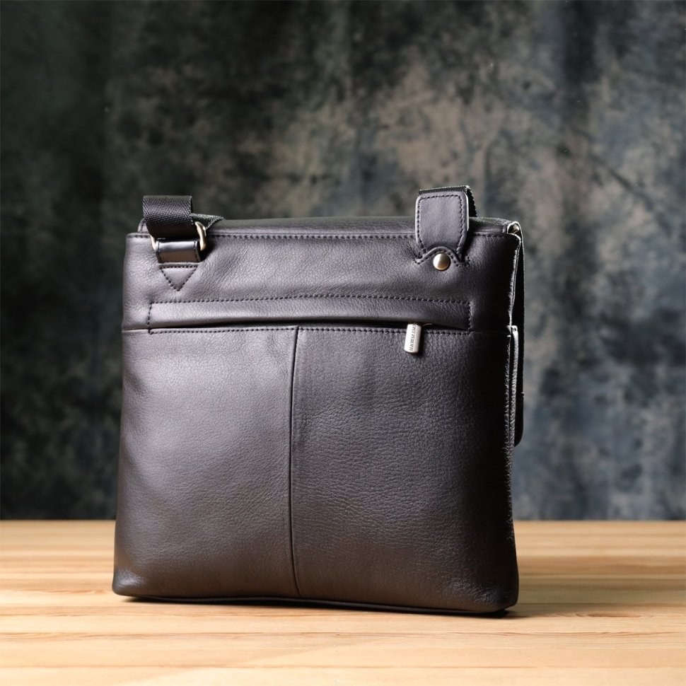 Мужская сумка мессенджер из натуральной кожи Tony Perotti Италия 103316 Черный фото №10 Мужская сумка мессенджер из натуральной кожи Tony Perotti Италия 103316 Черный modnotak фото №10