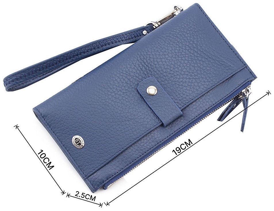 Удобный кожаный женский кошелек с запястным ремешком (под купюры и карточки) ST Leather (17397) фото №3 Удобный кожаный женский кошелек с запястным ремешком (под купюры и карточки) ST Leather (17397) modnotak фото №3