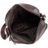 Коричневая мужская сумка-планшет из фактурной кожи на молнии Tiding Bag (15801) - 4