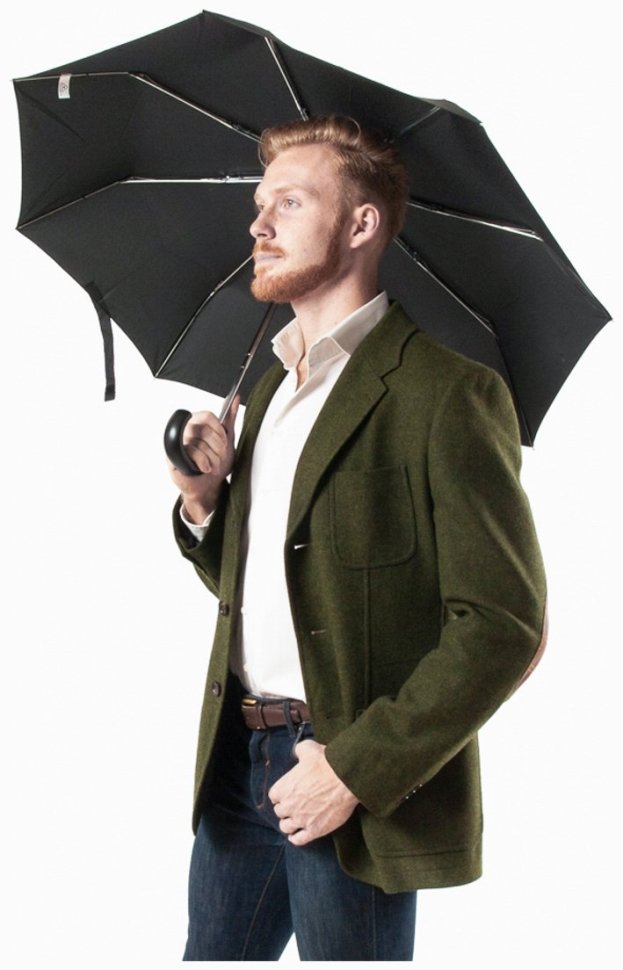 Мужской складной зонт Fulton Open&Close-11 G820 Black (автомат, классический, черный) 93816 modnotak фото №8