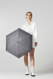 Мини-зонт женский Fulton L501 Tiny-2 Meow (черный с принтом котиков) 93916