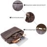 Темно-коричнева чоловіча сумка для ноутбука з натуральної шкіри Vintage (20453) - 11