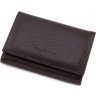 Повсякденний жіночий гаманець темно-коричневого кольору з натуральної шкіри Tony Bellucci (10764) - 3