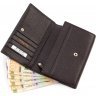 Повсякденний жіночий гаманець темно-коричневого кольору з натуральної шкіри Tony Bellucci (10764) - 7