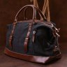 Універсальна дорожня сумка з текстилю чорного кольору Vintage (20170) - 8