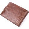 Добротний чоловічий гаманець з натуральної шкіри з тисненням під крокодила KARYA (2421202) - 2