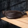 Большая мужская сумка бананка из натуральной кожи флотар коричневого цвета Shvigel 95316 фото №9 Большая мужская сумка бананка из натуральной кожи флотар коричневого цвета Shvigel 95316 modnotak фото - 9