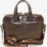 Мужская кожаная сумка коричневого цвета VATTO (11658) - 6
