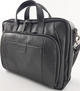 Функціональна чоловіча ділова сумка чорного кольору VATTO (11858)