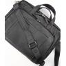Функциональная мужская деловая сумка черного цвета VATTO (11858) - 4