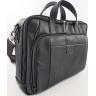 Функциональная мужская деловая сумка черного цвета VATTO (11858) - 5