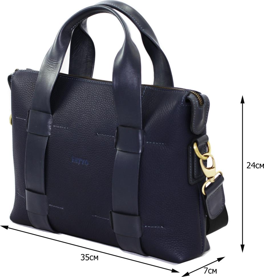 Мужская стильная деловая сумка из фактурной кожи под формат А4 VATTO (11957)