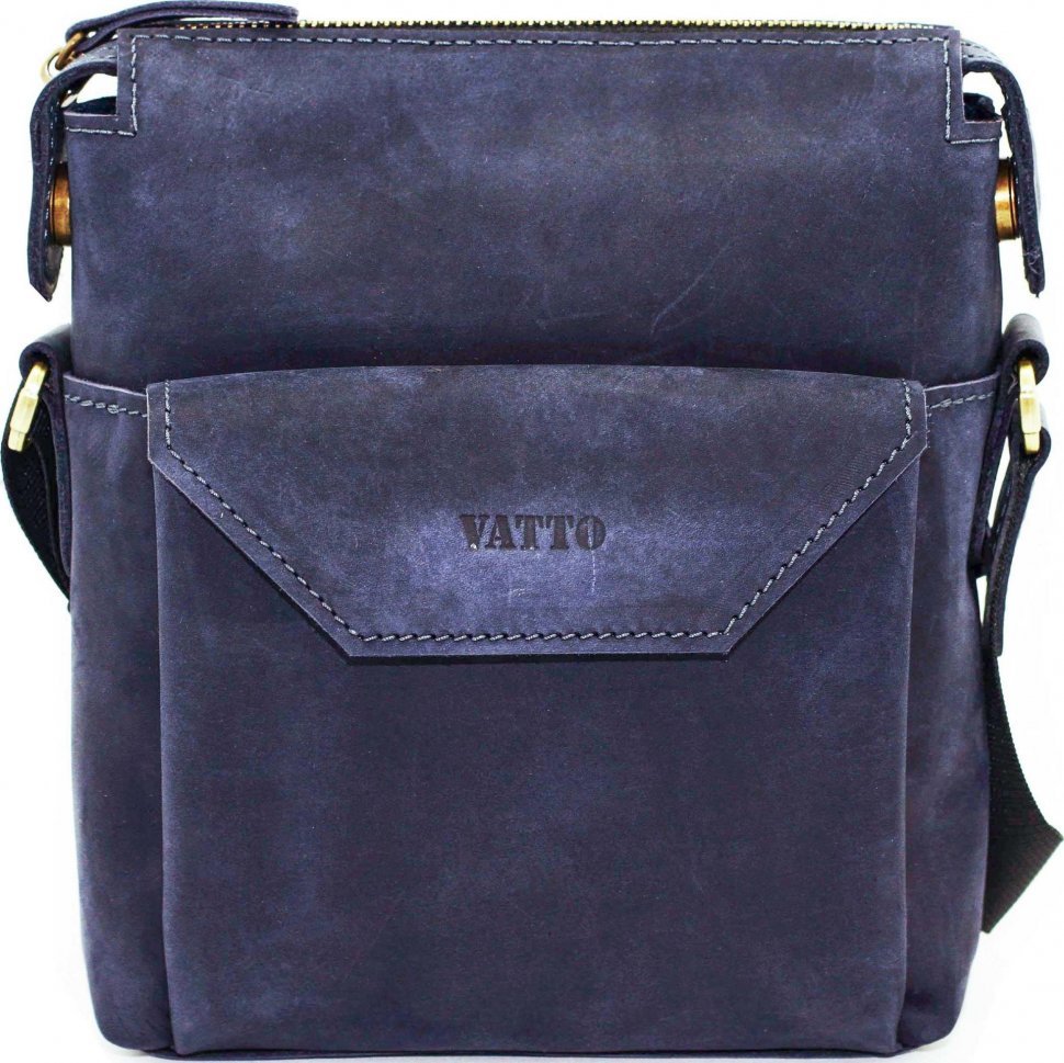 Вінтажна чоловіча сумка вертикального типу через плече VATTO (12057)