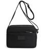 Женская сумка-кроссбоди из черного текстиля на три отделения Confident 77616 - 1
