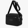 Женская сумка-кроссбоди из черного текстиля на три отделения Confident 77616 - 5