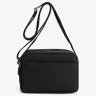 Женская сумка-кроссбоди из черного текстиля на три отделения Confident 77616 - 7