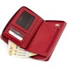 Вертикальний жіночий гаманець червоного кольору на блискавці KARYA (12358) - 5